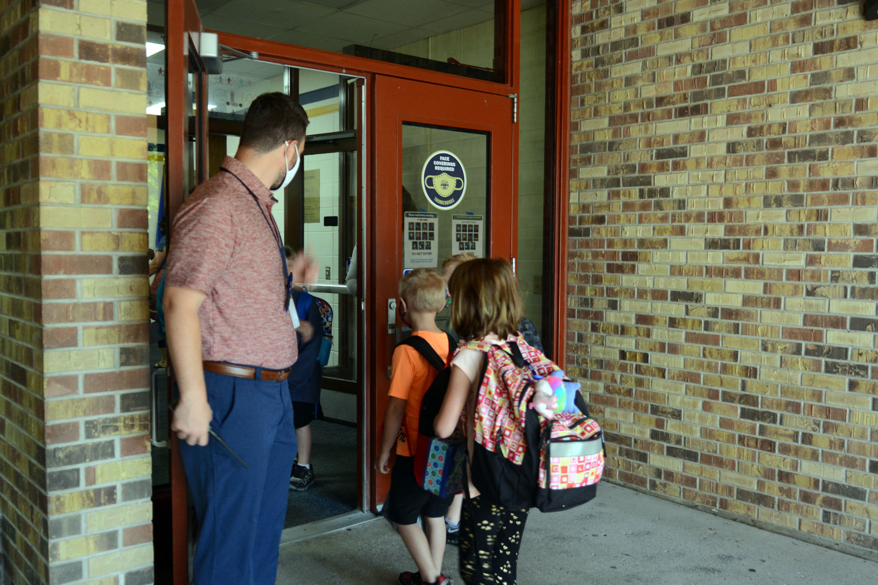 First day of school 2020 in Baraboo